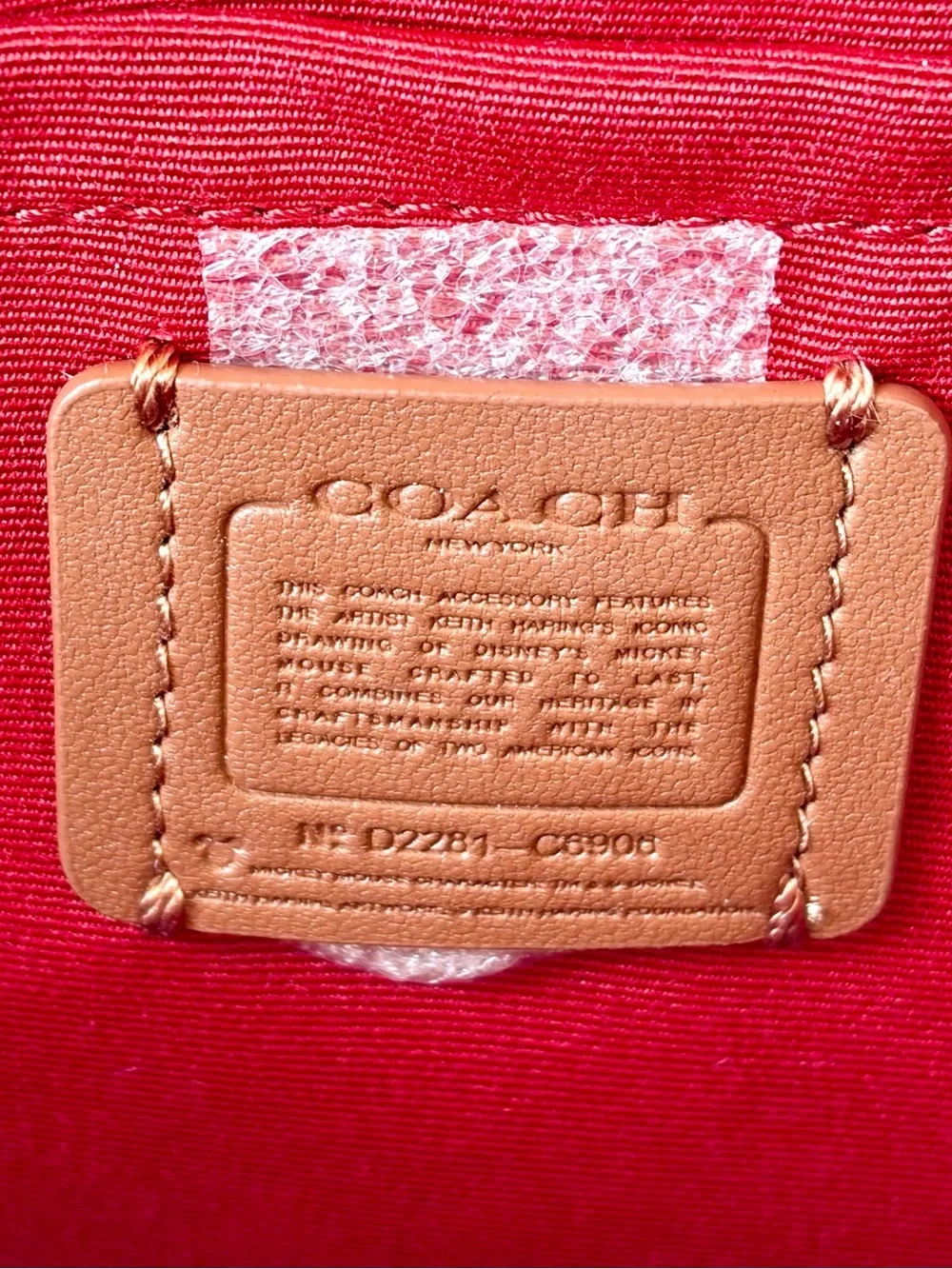 Coach Disney Mickey Mouse X Keith Haring Mini Camera Crossbody Bag